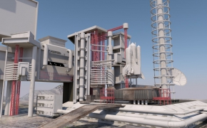 C4D火箭发射塔/火箭发射基地C4D模型 3D model rocket launch tower（C4D/MB/OBJ）