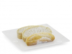 盘子里切开的面包C4D模型 bread