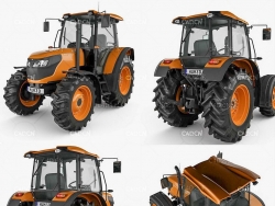 拖拉机机头C4D模型 Kubota M7060 2018 3D Model