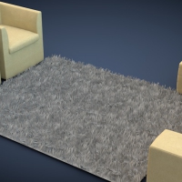 沙发/地毯C4D模型 Sofa or carpet
