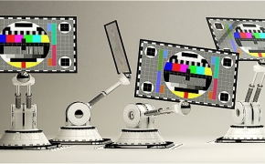 电脑显示器机器人C4D模型 Screen Robot