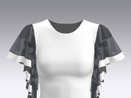 c4d模型女性衣服上衣Sleeves-18