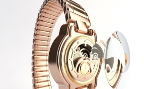 金色手表C4D模型 Watch