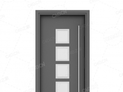 4块玻璃烤漆门酒店办公室门会议室门办公室门单开门长把手门长拉手平开门