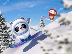 C4D模型冰墩墩和雪容融奇妙冒险工程文件