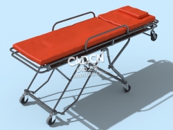 C4D救护车担架急救担架医疗器械模型下载 Emergency Stretcher 3dmodel