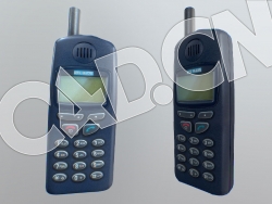 C4D旧手机小灵通模型