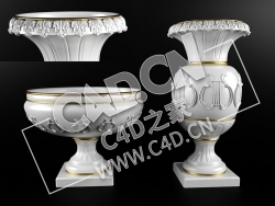C4D欧式石膏花瓶模型_32