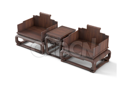 明清风格沙发座椅三件套中式古典家具