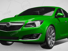 沃克斯豪尔徽章掀背车ecoflex-2015款C4D汽车模型下载