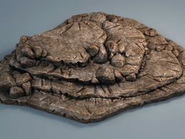 岩石平台C4D模型 Rock Platform
