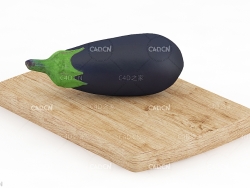茄子C4D模型 Eggplant
