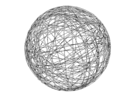 编织的网线圆球C4D模型 Circular nets