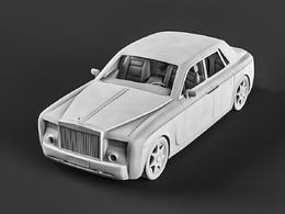 劳斯莱斯幽灵汽车c4d模型免费下载Roads Roydes Fantom