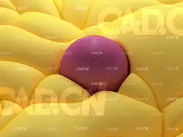 C4D球体布料织物创意工程 Fabric Sphere