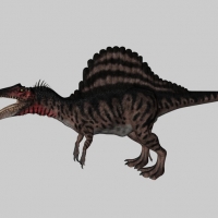 白垩纪恐龙C4D模型： 棘龙 Spinosaurus