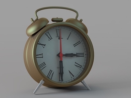 闹钟C4D模型 alarm clock