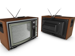 复古电视机 旧款电视C4D模型 Retro TV