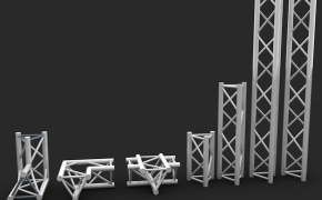 铝合金舞台架C4D模型 Traversen RIG 3d model