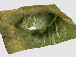 绿色火山地形Gaia Terrain