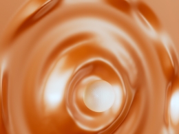 3D白色球体撞击模拟波纹效果动画Wave Effect Simulation