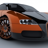 [C4D汽车模型]布加迪威龙3D模型 Bugatti Veyron