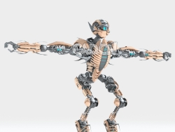 科幻机甲机器人C4D模型Robot TR2102