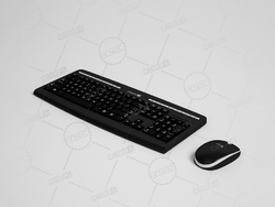 键盘鼠标套装 Keyboard and mouse C4D模型下载