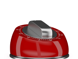 红色厨房计时器c4d模型下载Red Kitchen Timer