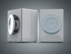 卡通洗衣机C4D模型