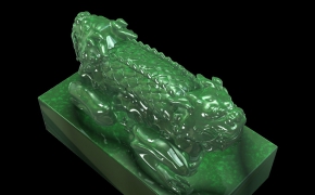 神兽玉玺C4D模型 Imperial jade seal