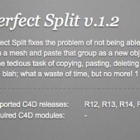 C4D R15分割插件 Perfect Split v.1.2
