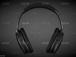 头戴式耳机C4D模型 headset