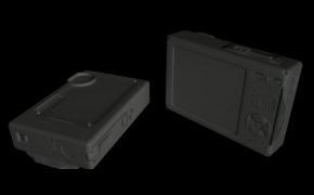 小型数码相机C4D模型 Fotocamera digitale