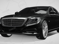 奔驰s600汽车豪华轿车2014款C4D汽车模型下载