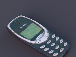 复古诺基亚手机低模c4d模型下载nokia 3d model