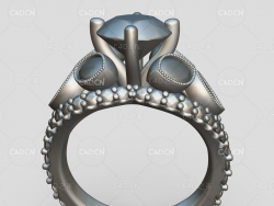 女性结婚戒指钻戒C4D模型 Denali Ann 135 Updtd