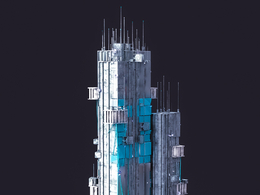 未来科幻赛博朋克高层建筑future architecture-25