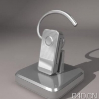 蓝牙耳机3D模型 Bluetooth headset