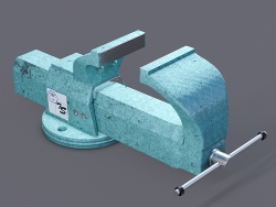 台虎钳C4D模型 Bench-Vice