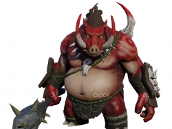 凶恶的野独怪兽游戏角色动画C4D模型Warg - 3D Model