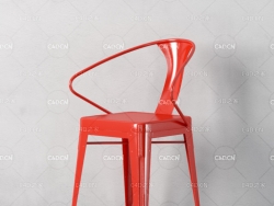 红色椅子简约休闲椅C4D模型 chair 3d model
