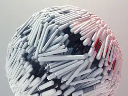 C4D实用工程第293季：科幻能量棒圆球汇聚动画C4D工程文件 c4d project