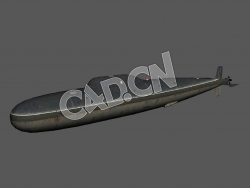 C4D阿尔法级攻击型核潜艇模型 Alfa Class 3d Model