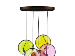 垂吊玻璃球吊灯c4d模型下载