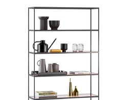 克里斯汀书架展示柜3D模型素材下载Cameo Bookcase by Christine Kroncke