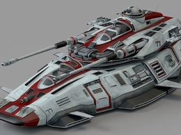 C4D星际战车 太空战车科幻模型 Iron star