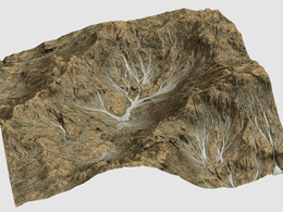 黄色石头深沟地形Bladehill Terrain