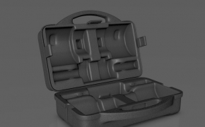 原创工具箱哑铃箱写实模型（有材质动画，另外可自由开关平滑模式，可渲染线框图）