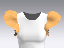 c4d模型女性衣服上衣Sleeves-34
